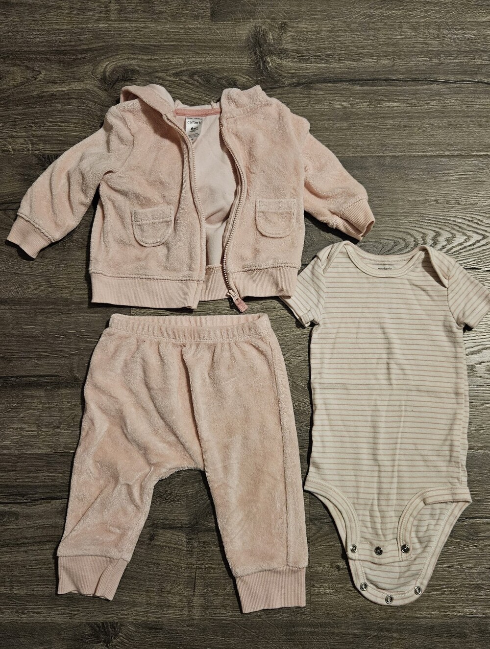 6 Months, 3-Piece Plush Hoodie Set